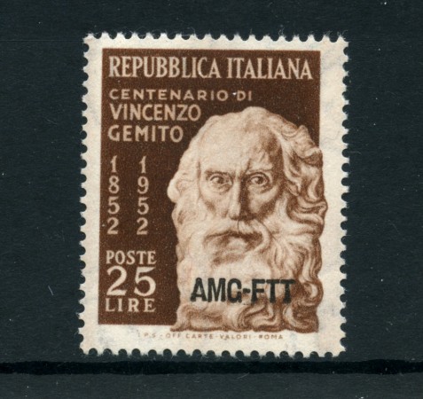 1952 - LOTTO/24572 - TRIESTE A - VINCENZO GEMITO - NUOVO