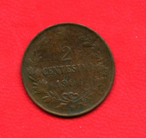 1906 - REGNO D'ITALIA - 2 centesimi VITTORIO EMANUELE III° - LOTTO/M25582