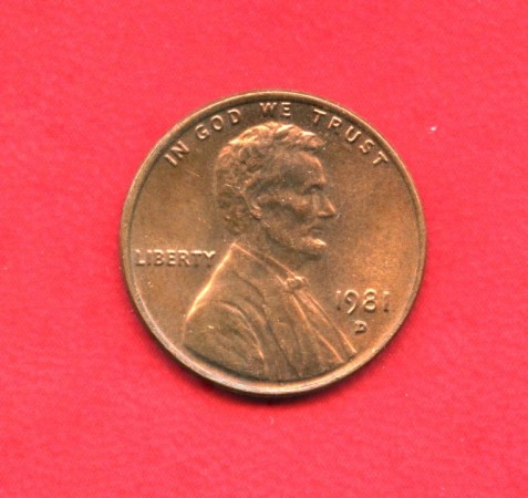 1981D - STATI UNITI - 1 CENT. LINCOLN - LOTTO/M26221