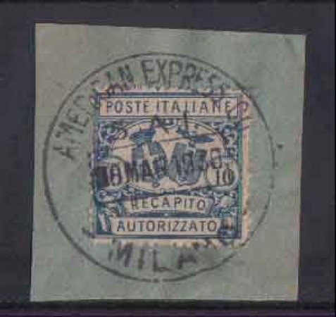 1928 - LOTTO/REGCAP2US - REGNO - 10c. RECAPITO - USATO