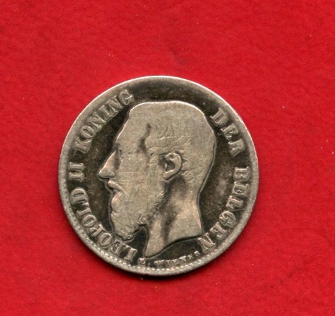 1886 - BELGIO - LOTTO/M48569 - 50 CENTESIMI ARGENTO  RE LEOPOLDO II°