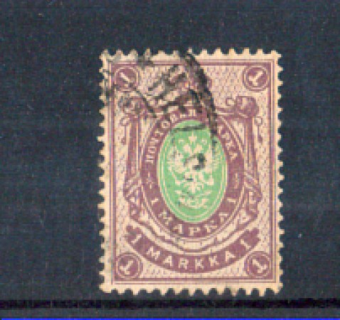 1901 - LOTTO/3342U - FINLANDIA - 1 MARKKA BRUNO LILLA - USATO