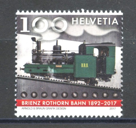 2017 - SVIZZERA - LOTTO /39702 - FERROVIA BRIENZ-R0THORN - NUOVO