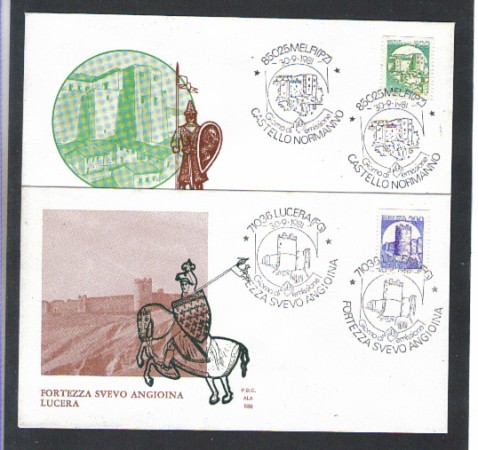 1981 - LOTTO/6751Z - REPUBBLICA - CASTELLI DISTRIBUTORI - FDC