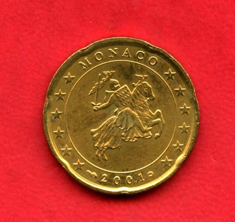 2001 - MONACO - LOTTO/M47581 - 20 CENTESIMI DI EURO