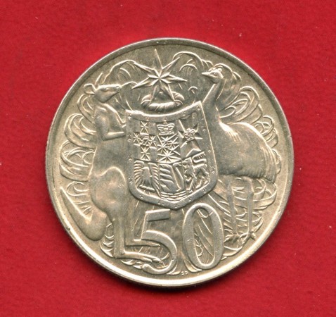 1966 - AUSTRALIA -  LOTTO/M43537 -  50 CENTS. CANGURO ARGENTO