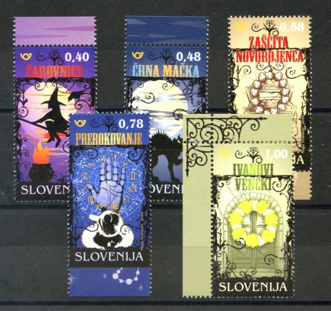 2018 - SLOVENIA - SUPERSTIZIONE E MAGIA  5v. - NUOVI - LOTTO/34698