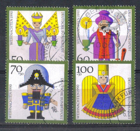 1990 - LOTTO/613  - GERMANIA FEDERALE -  NATALE USATI