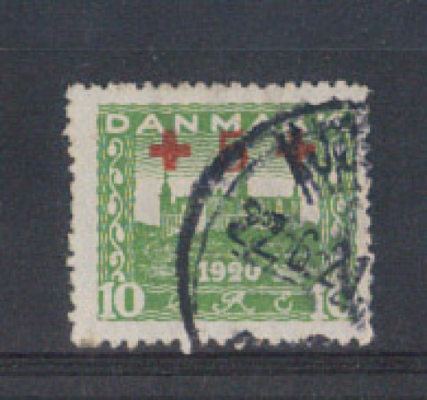 1921 - LOTTO/3461 - DANIMARCA - 5 SU 10 o. PRO CROCE ROSSA