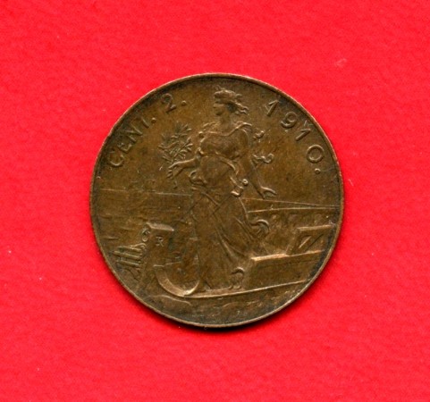 1910 REGNO - LOTTO/M38761 - 2 CENTESIMI ITALIA SU PRORA