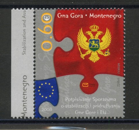 2008 - MONTENEGRO REPUBBLICA - ACCORDO DI STABILIZZAZIONE - NUOVO - LOTTO/34848