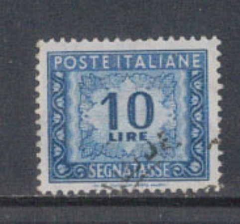 1955/66 - LOTTO/7827U - REPUBBLICA - 10 LIRE SEGNATASSE USATO