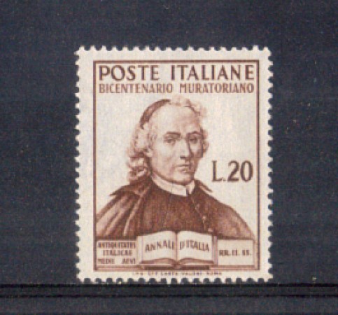 1950 - LOTTO/11009 - REPUBBLICA - 20 LIRE L. MURATORI - NUOVO