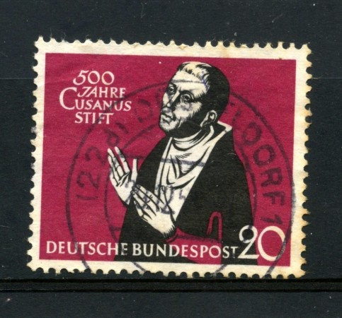 1958 - GERMANIA FEDERALE - 20p. CARDINAL CUSANO - USATO - LOTTO/30834U