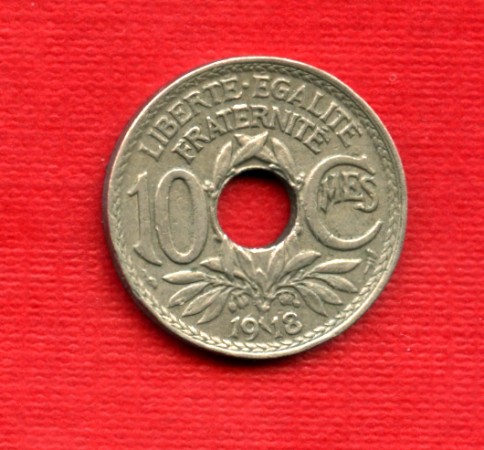 1918 - LOTTO/M21723 - FRANCIA - 10 CENTESIMI MONOGRAMMA