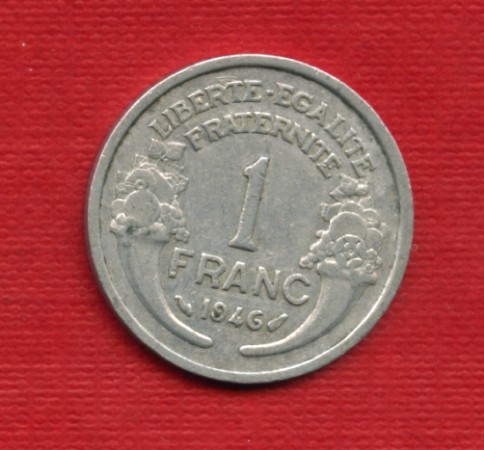 1946 - LOTTO/M21778 -  FRANCIA - 1 FRANCO CORNUCOPIA