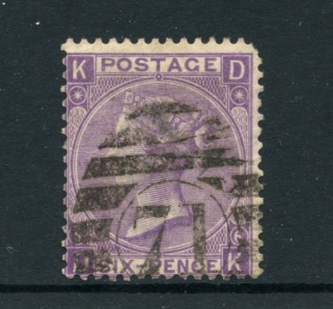 1865 - LOTTO/24611 - GRAN BRETAGNA - 6p. VIOLETTO TAV. 6 - USATO