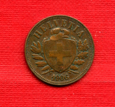 1906 - LOTTO/MSVI1906R2 - SVIZZERA - 2 RAPPEN  BRONZO