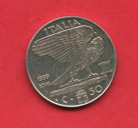 1939 - REGNO - 50 CENTESIMI IMPERO - ANTIMAGNETICA - LOTTO/M36137