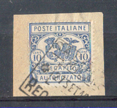 1928 - LOTTO/REGCAP2U - REGNO - 10c. RECAPITO II° - USATO