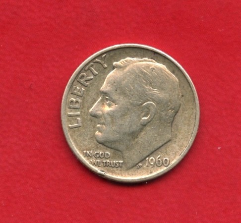 1960 - STATI UNITI - 1 DIME ROOSEVELT ARGENTO - LOTTO/M26253