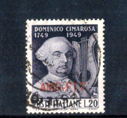 1949 - LOTTO/11048 - TRIESTE A - DOMENICO CIMAROSA - USATO