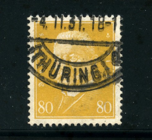 1928 - LOTTO/17921 - GERMANIA REICH - 80p. GIALLO  HINDENBURG - USATO