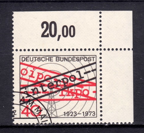 1973 - GERMANIA FEDERALE - INTERPOL - USATO - LOTTO/31521U