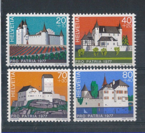 1977 - LOTTO/SVI1029CPN - SVIZZERA - PRO PATRIA  4v. NUOVI