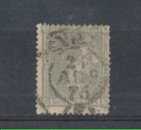 1875 - LOTTO/3052 - SPAGNA - 50c. ALFONSO XII°- USATO