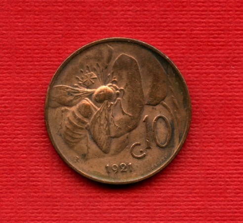 1921 - LOTTO/M16669 - REGNO - 10 CENTESIMI APE