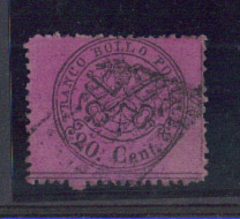 STATO PONTIFICIO - 1868 - LOTTO/5467  - 20c. SOLFERINO