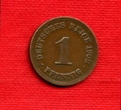 1908 - LOTTO/M22501 - GERMANIA - 1 PFENNIG ZECCA F