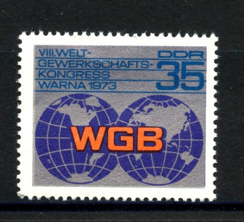 1973 - GERMANIA DDR - FEDERAZIONE SINDACALE - NUOVO - LOTTO/36473