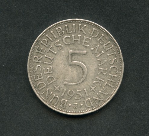 1950 - LOTTO/M16078 - GERMANIA - 5 MARCHI ARGENTO