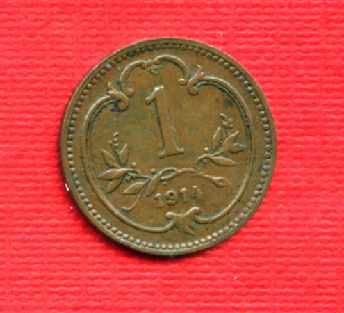 1914 - LOTTO/M20735 - AUSTRIA - 1 HELLER BRONZO
