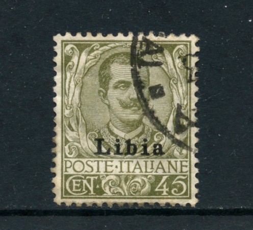 1917/1918 - LIBIA - LOTTO/24964 - 45 CENTESIMI VITTORIO EMANUELE  III° - USATO