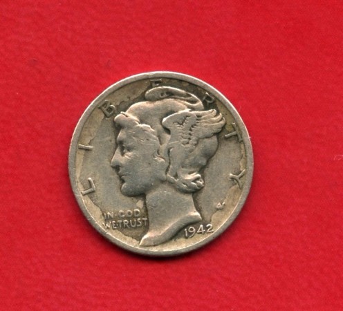 1942D - STATI UNITI - 1 DIME MERCURIO ARGENTO - LOTTO/M26181