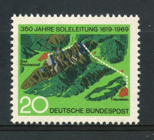 1969 - GERMANIA FEDERALE - 20p. CONDOTTO D'ACQUA SALATA - NUOVO - LOTTO/30968