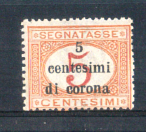 1919 - LOTTO/TTT1N - TRENTO e TRIESTE  - 5 c. SU 5c. SEGNATASSE NUOVO