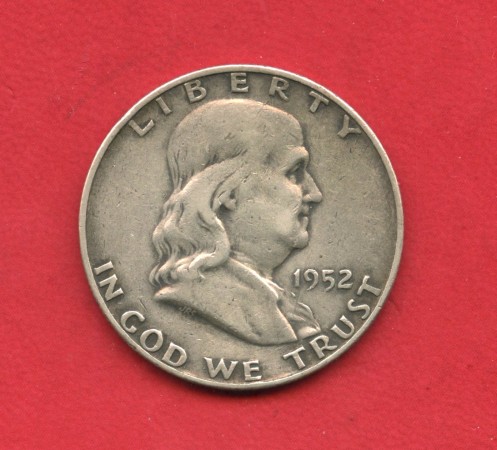 1952 - STAI UNITI - LOTTO/M42123 - 1/2 DOLLARO ARGENTO FRANKLIN