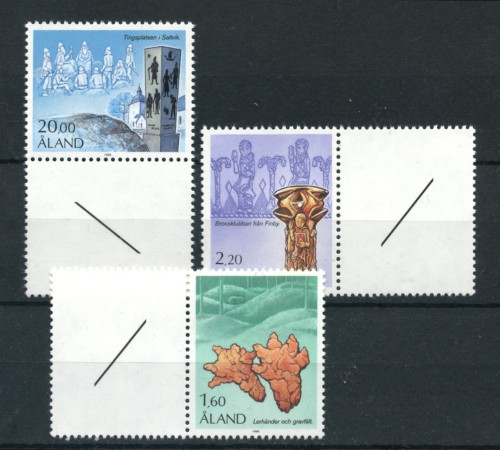 1986 - LOTTO/19999 - ALAND - SERIE STORICA 3v. - NUOVI