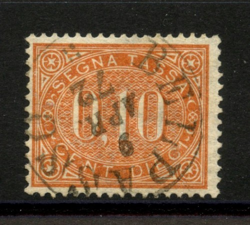 1869 - REGNO - LOTTO/40108 - 10cent. SEGNATASSE - USATO