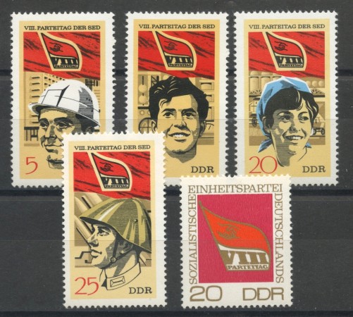 1971 - GERMANIA DDR - CONGRESSO PARTITO SOCIALISTA 4v. - NUOVI - LOTTO/36403