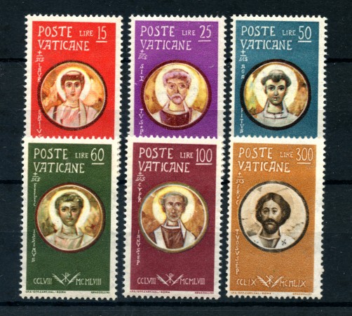 1959 - LOTTO/5861 - VATICANO - MARTIRI DI VALERIANO 6v. - NUOVI