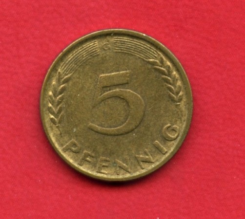1950 G - GERMANIA FEDERALE - 5 PFENNIG - LOTTO/M28172