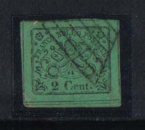 STATO PONTIFICIO - 1867 - LOTTO/2589 - 2c. VERDE