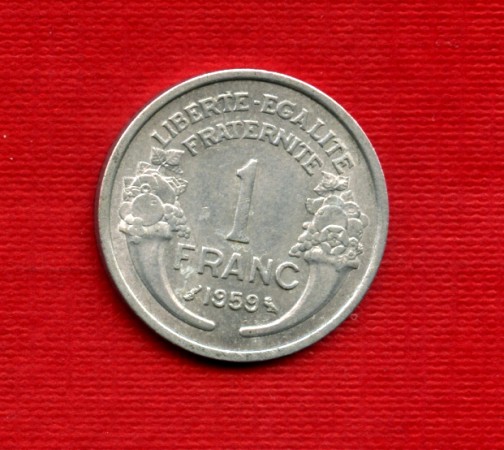 1958 - LOTTO/M21829 - FRANCIA - 1 FRANCO CORNUCOPIA