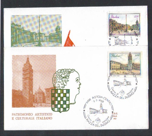 1988 - LOTTO/6903Z - REPUBBLICA - PIAZZE D'ITALIA 2° - FDC