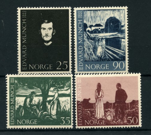 1963 - LOTTO/22925 - NORVEGIA . E. MUNCH 4v. - NUOVI